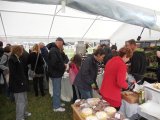 Busy food and gifts marquee