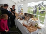 Busy food and gifts marquee