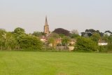 View of St Werburgh's spire from the West Meadows LNR