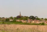 View of St Werburgh's spire from the West Meadows LNR