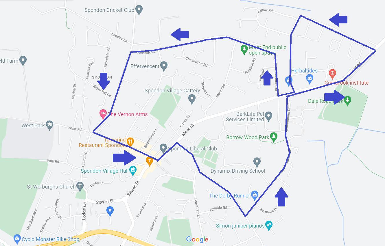 SP1 bus route map