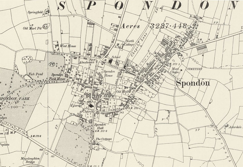 Maps of Spondon, 1900