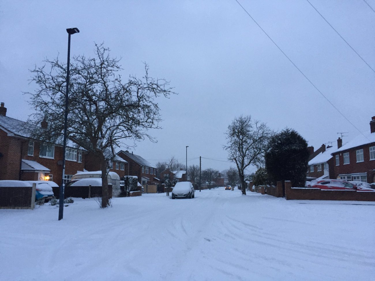 Photograph of Gravel Pit Lane under snow