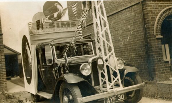 Photograph of Bob Sims' Taxi