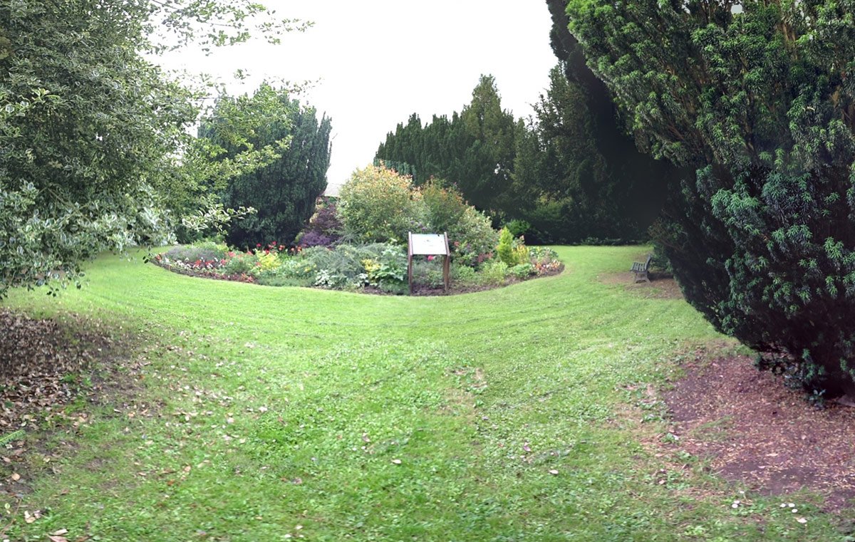 Photograph of Wide shot of the Sensory Garden