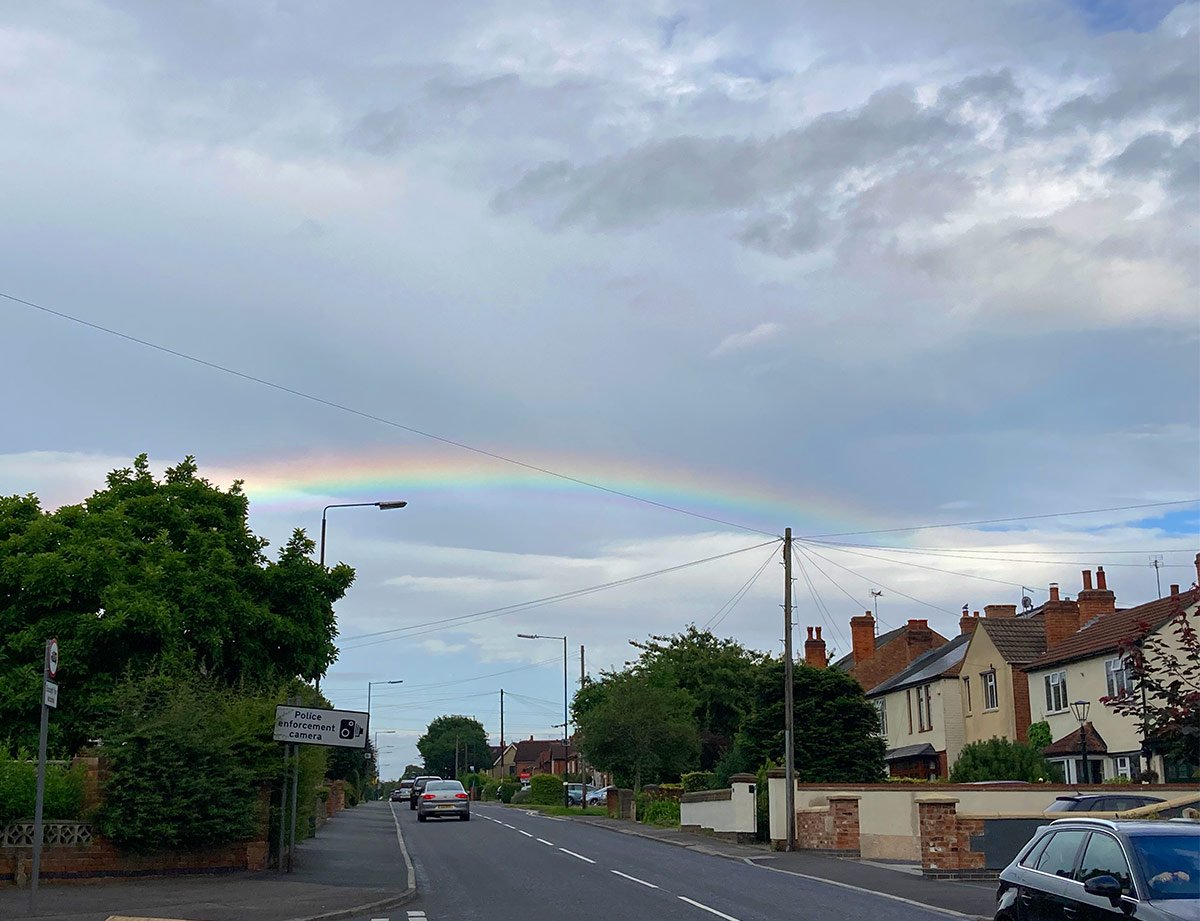 Photograph of A rainbow over Dale Road