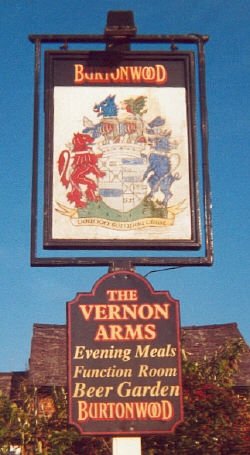 Photograph of Vernon Arms sign